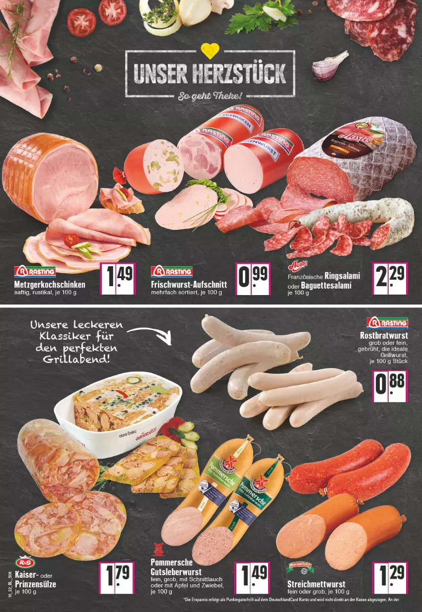 Aktueller Prospekt Edeka - Angebote der Woche - von 18.04 bis 23.04.2022 - strona 6 - produkty: ACC, apfel, asti, deutschlandcard, grill, kochschinken, LG, ring, saft, salami, schinken, schnittlauch, Ti, zwiebel