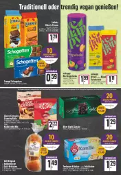 Gazetka promocyjna Edeka - Angebote der Woche - Gazetka - ważna od 23.04 do 23.04.2022 - strona 16 - produkty: ball, beutel, bio, choco crossies, creme, crossies, früchte, Früchtetee, gin, kakao, keks, kitkat, kräuter, leibniz, milch, schogetten, schoko, schokolade, tee, teekanne, Ti, vollmilch