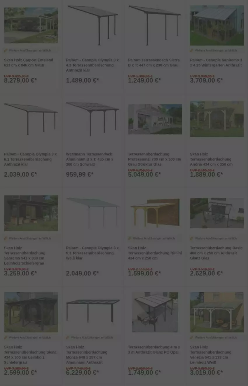 Aktueller Prospekt Obi - Prospekte - von 06.05 bis 14.05.2025 - strona 5 - produkty: aust, Carport, Garten, Holz, natur, Ria, siena, Sierra, Terrassenüberdachung, Ti
