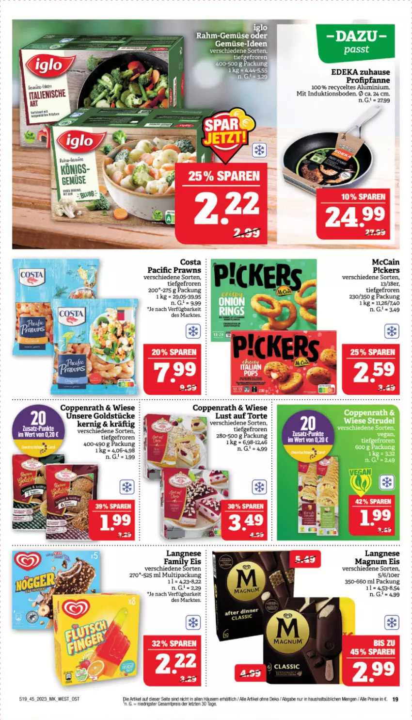 Aktueller Prospekt Marktkauf - Prospekt - von 05.11 bis 11.11.2023 - strona 19 - produkty: Cif, coppenrath, deka, eis, Goldstücke, grana, Lust auf Torte, mccain, pfanne, prawns, Rana, reis, Ti, torte, ZTE