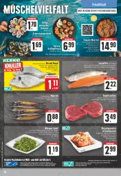 Gazetka promocyjna Edeka - Angebote der Woche - Gazetka - ważna od 30.09 do 30.09.2023 - strona 18 - produkty: aktionspreis, bett, Dorade, dorade royal, eis, elle, filet, fisch, fische, Fischer, fleisch, garnelen, knoblauch, küche, lachs, lachsfilet, mac, Makrele, omega, Omega-3, reis, rel, riesengarnelen, rwe, salat, Schere, Sushi, tee, thunfisch, Ti, Wakame