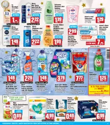 Gazetka promocyjna Hit - Wochenprospekt - Gazetka - ważna od 28.12 do 28.12.2024 - strona 19 - produkty: beutel, bio, biozidprodukte, blend-a-med, Bref, Cap, creme, deo, deo spray, duschgel, eis, elmex, fa duschgel, fairy, felix, feuchte tücher, flasche, flüssigseife, garnier, hipp, katzenfutter, kraft, Kuschelweich, meridol, nivea, pampers, pasta, purina, quetschbeutel, Rauch, reiniger, reiniger gel, reis, rwe, sagrotan, schauma, schauma shampoo, Seife, shampoo, shampoo oder spülung, somat, spee, spülmaschinen, spülmittel, spülung, Ti, Tiere, tücher, Wahre Schätze, waschmittel, wc frisch, weichspüler, zahncreme, zahnpasta, ZTE