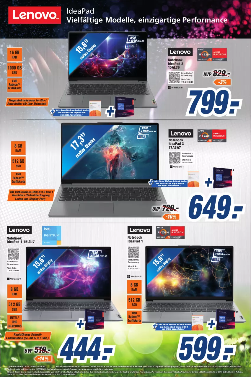 Aktueller Prospekt Expert Bonn - Prospekte - von 29.03 bis 04.04.2023 - strona 2 - produkty: AMD Radeon, celeron, dell, deo, elle, fingerabdrucksensor, HD Graphics, Intel, lenovo, Mode, notebook, Pentium, radeon, Ria, Schal, schnellladefunktion, ssd, Ti, tonic, uhd, usb