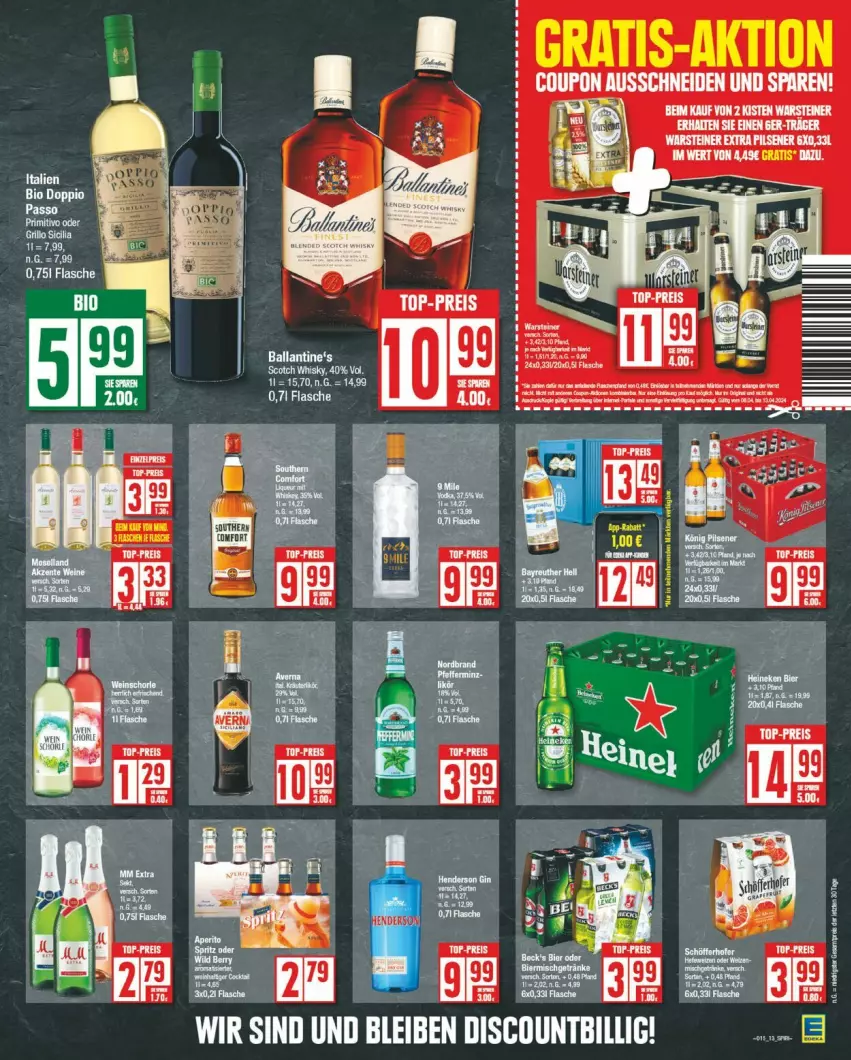 Aktueller Prospekt Edeka - Prospekte - von 08.04 bis 13.04.2024 - strona 13 - produkty: ball, eis, flasche, reis, tee, Ti