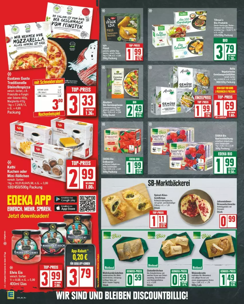 Aktueller Prospekt Edeka - Prospekte - von 08.04 bis 13.04.2024 - strona 6 - produkty: bio, bioland, eis, elle, Käse, korn, kuchen, Ti