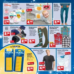 Gazetka promocyjna Thomas Philipps - Prospektwerbung - Gazetka - ważna od 18.12 do 18.12.2021 - strona 14 - produkty: Arbeitssocken, batterie, batterien, Bau, baumwolle, , hemd, hose, rum, shirt, slip, slips, socken, strümpfe, Strumpfhose, T-Shirt, Taillenslip, Ti, wolle