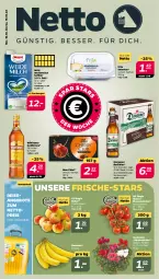 Gazetka promocyjna Netto - Woche 41 - Gazetka - ważna od 15.10 do 15.10.2022 - strona 1 - produkty: Alpenveilchen, angebot, angebote, banane, bananen, bier, eis, goldkrone, krone, milch, Mon Chéri, reis, rispentomaten, Ti, tomate, tomaten, topf, weidemilch, wilthener, Wilthener Goldkrone