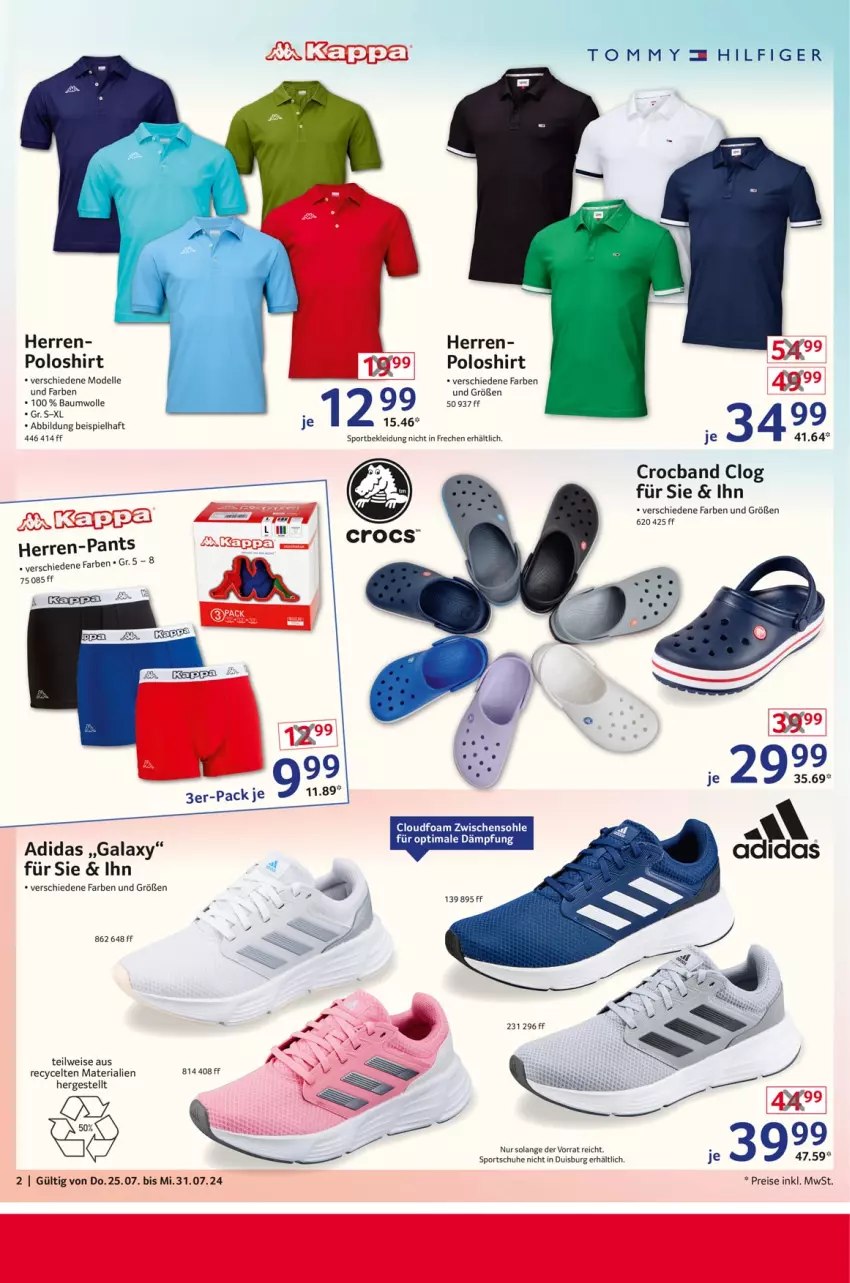 Aktueller Prospekt Selgros - Non Food - von 25.07 bis 31.07.2024 - strona 2 - produkty: Adidas, Bau, baumwolle, dell, eis, elle, kleid, Kleidung, Mode, Pants, poloshirt, reis, Ria, schuhe, shirt, Sport, sportschuhe, Ti, wolle