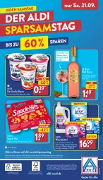Gazetka promocyjna Aldi Nord - Von Montag - Gazetka - ważna od 21.09 do 21.09.2024 - strona 38 - produkty: aldi, auer, auto, Bau, Bauer, Becher, beere, beeren, cocktail, drink, eis, eiswürfel, flasche, gin, lenor, lenor waschmittel, lorenz, magazin, papier, Pods, snack, telefon, Ti, waschmittel, wein, Wild, wild berry, würfel, ZTE