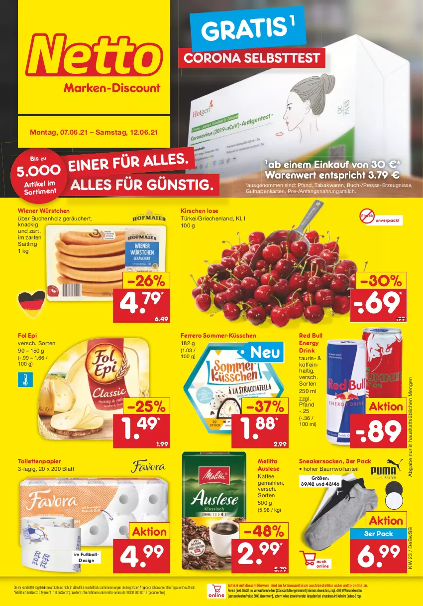 Aktueller Prospekt Netto Marken-Discount - Filial Angebote - von 07.06 bis 12.06.2021 - strona 1