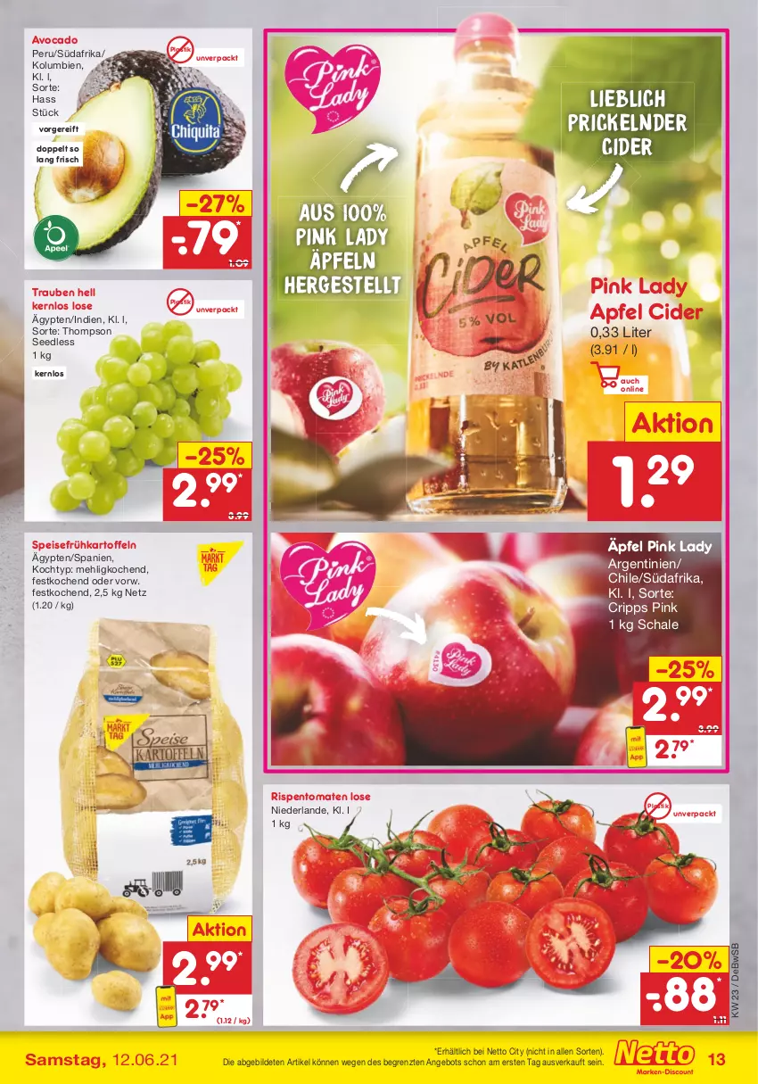 Aktueller Prospekt Netto Marken-Discount - Filial Angebote - von 07.06 bis 12.06.2021 - strona 13