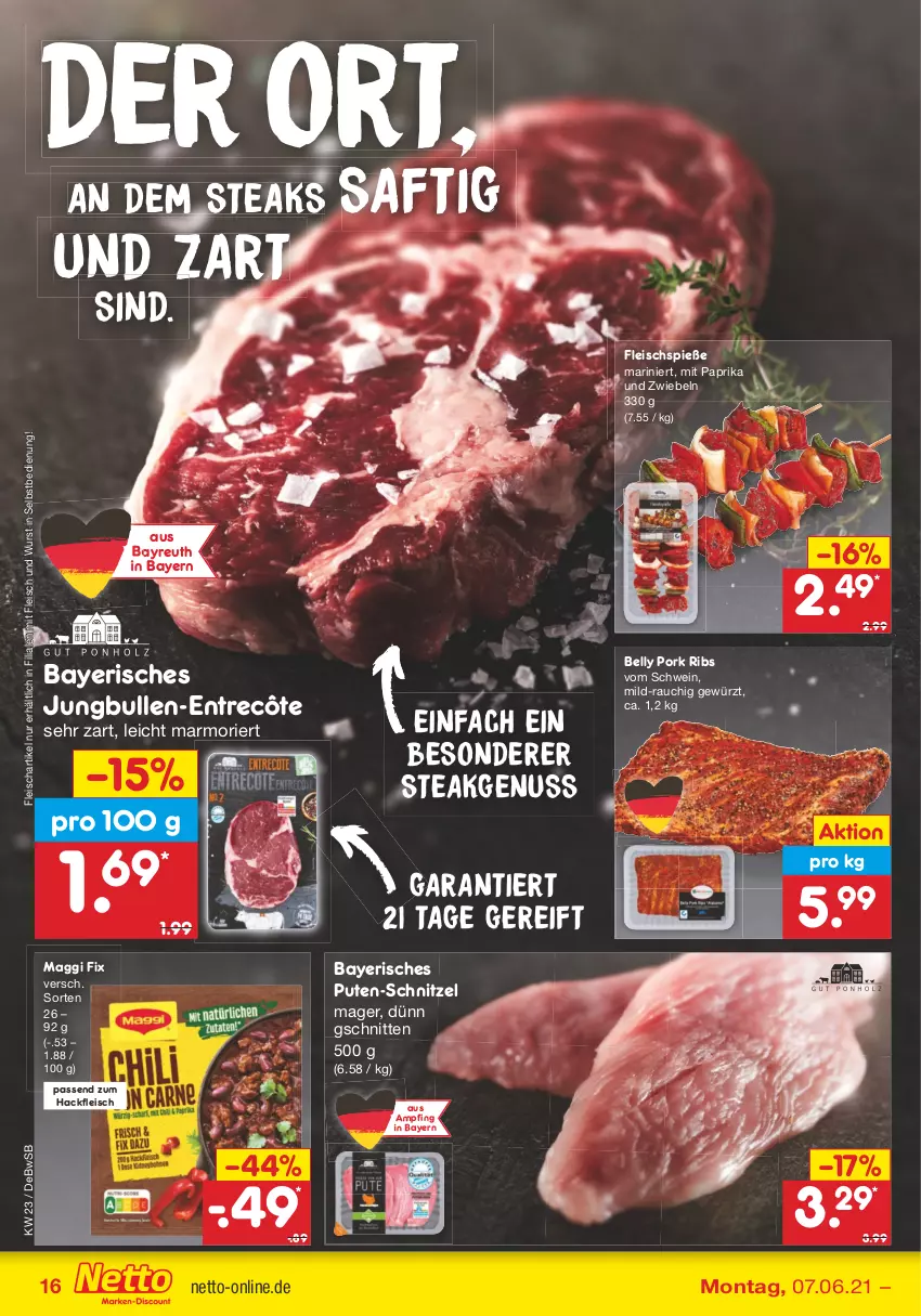 Aktueller Prospekt Netto Marken-Discount - Filial Angebote - von 07.06 bis 12.06.2021 - strona 16