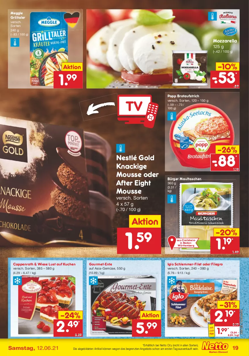 Aktueller Prospekt Netto Marken-Discount - Filial Angebote - von 07.06 bis 12.06.2021 - strona 19