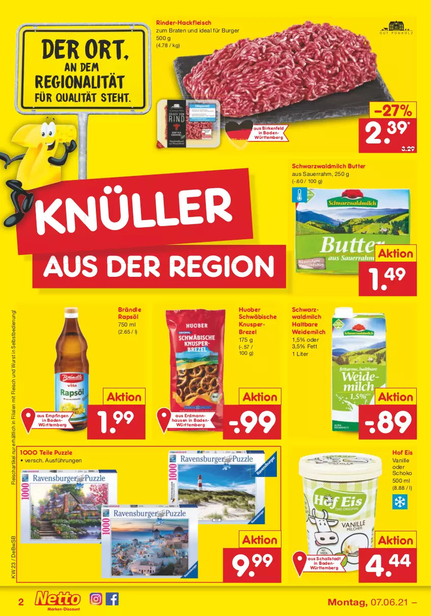 Aktueller Prospekt Netto Marken-Discount - Filial Angebote - von 07.06 bis 12.06.2021 - strona 2