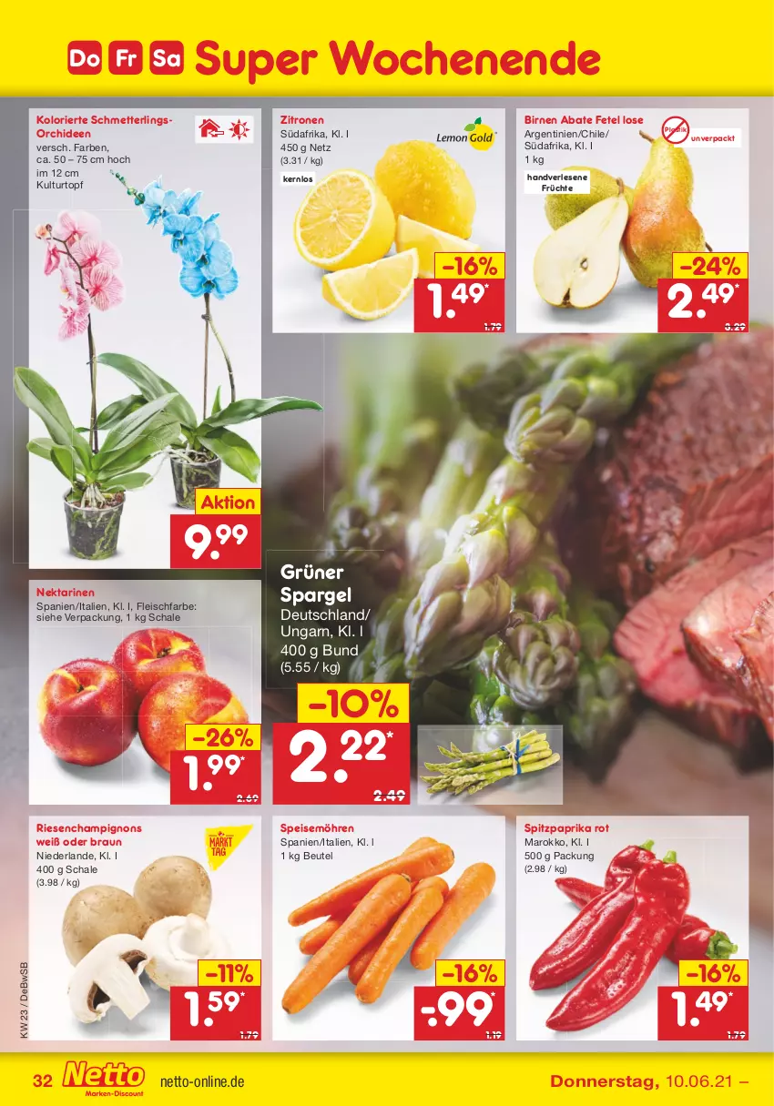 Aktueller Prospekt Netto Marken-Discount - Filial Angebote - von 07.06 bis 12.06.2021 - strona 32