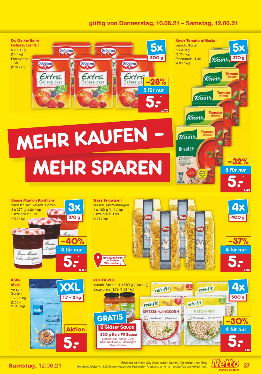 Aktueller Prospekt Netto Marken-Discount - Filial Angebote - von 07.06 bis 12.06.2021 - strona 37