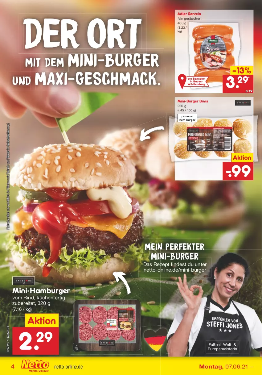 Aktueller Prospekt Netto Marken-Discount - Filial Angebote - von 07.06 bis 12.06.2021 - strona 4