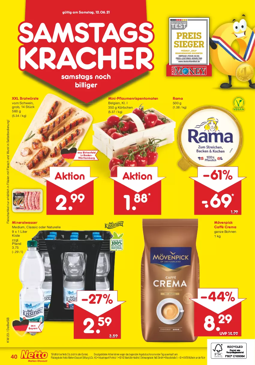 Aktueller Prospekt Netto Marken-Discount - Filial Angebote - von 07.06 bis 12.06.2021 - strona 40