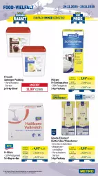Gazetka promocyjna Metro - Wochen-Angebote Gastro - Gazetka - ważna od 29.11 do 29.11.2025 - strona 12 - produkty: angebot, bag-in-box, beutel, bio, butter, butterkäse, edamer, eimer, eis, frischli, gin, gouda, kartoffel, kartoffeln, Käse, knoblauch, küche, Küchen, leine, Maasdam, maasdamer, mac, milch, milram, obst, pommes, Pommes Frites, pudding, reis, sac, sahne, salat, schlagsahne, speisekartoffeln, Ti, tiefpreis