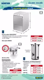 Gazetka promocyjna Metro - Wochen-Angebote Gastro - Gazetka - ważna od 29.11 do 29.11.2025 - strona 20 - produkty: akku, angebot, auer, auto, beutel, bodensauger, Dyson, edelstahl, eis, elle, ente, geschirr, geschirrspüler, Gläser, Glühwein, Intel, korb, kraft, küche, Küchen, küchenmaschine, küchentücher, LG, mac, Metro, metro gastro, möbel, Rauch, reis, rwe, Schneebesen, schüssel, sonderposten, staubbeutel, staubsauger, teller, thermostat, Ti, Tiere, tisch, tücher, wasser, wc frisch, WC Frisch Kraft Aktiv, wein, werkzeug, werkzeuge, zewa