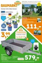 Gazetka promocyjna  - Gazetka - ważna od 06.04 do 06.04.2024 - strona 1 - produkty: Anhänger, auto, Bank, basilikum, Bau, dekoration, eis, gurke, gurken, latte, leine, pflanze, pflanzen, reifen, reis, riegel, Ti, tisch, tomate, tomaten, topf, Tüte, wäschespinne, ZTE