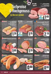 Gazetka promocyjna Edeka - Angebote der Woche - Gazetka - ważna od 29.04 do 29.04.2023 - strona 6 - produkty: aktionspreis, angebot, angebotspreis, asti, auer, aufschnitt, chili, dell, deutschlandcard, eier, eis, fleisch, fleischwurst, gin, hinterschinken, knoblauch, lachs, lachsschinken, LG, mars, mit knoblauch, mortadella, natur, reis, ring, saft, schinken, schinkenfleischwurst, Ti, wurst