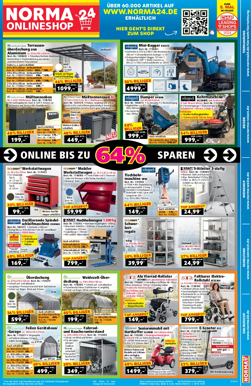 Aktueller Prospekt Norma - Norma - von 23.12.2024 bis 05.01.2025 - strona 1 - produkty: Abba, akku, aldi, angebot, Bau, Behälter, Bona, Brei, decke, Deckel, dell, edelstahl, Einkaufstasche, eis, Elektro, elle, Fahrrad, gabel, Holz, koffer, kraft, LG, Mode, ndk, Rauch, regal, reis, Ria, rwe, Schere, schwerlastregal, scooter, stuhl, Tasche, Terrassenüberdachung, Ti, Tiere, tiernahrung, tisch, Tischbohrmaschine, trolley, wein, weine, weinshop, WICK, Zelt