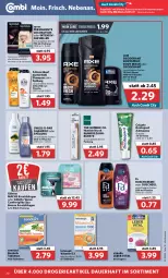 Gazetka promocyjna Combi - Prospekte - Gazetka - ważna od 05.03 do 05.03.2022 - strona 20 - produkty: angebot, angebote, auer, axe, bambus, bier, body, bodyspray, bree, bürste, colgate, Colorationen, creme, deo, deodorant, duschcreme, dusche, eis, elle, ente, flasche, gillette, gillette venus, gin, gliss, gliss kur, Hefe, LG, mac, mach3, pasta, reis, schwarzkop, schwarzkopf, shampoo, shampoo oder spülung, spülung, Swiss-o-Par, syoss, tablet, tablett, Tablette, Ti, venus, vita, Vitamin D, Yo, zahnbürste, zahnpasta