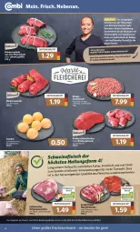 Gazetka promocyjna Combi - Prospekte - Gazetka - ważna od 05.03 do 05.03.2022 - strona 4 - produkty: angebot, angebote, apfel, braten, eis, elle, fleisch, Fleischerei, gewürz, gulasch, hackfleisch, ilag, kartoffel, kartoffeln, Knödel, lebensmittel, mac, Nackensteak, nackensteaks, natur, nuss, oder rindergulasch, rind, rinder, rindergulasch, Rinderroulade, rotkohl, rouladen, rwe, salz, Schal, Schale, Schere, schmorbraten, schwein, schweine, schweinefleisch, schweinenacken, Spiele, steak, steaks, Ti, wein, weine, wurst