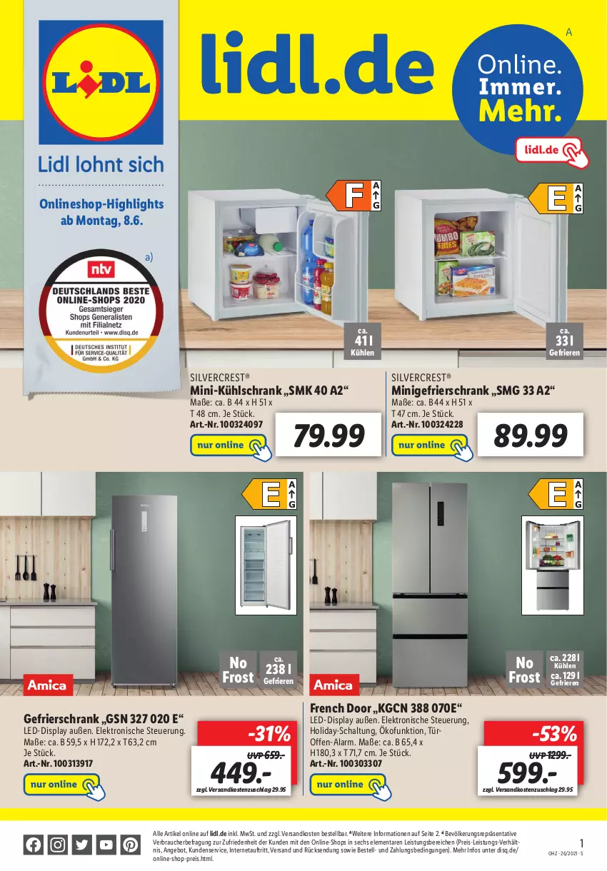 Aktueller Prospekt Lidl - Onlineshop-Highlights der Woche - von 28.06 bis 04.07.2021 - strona 1