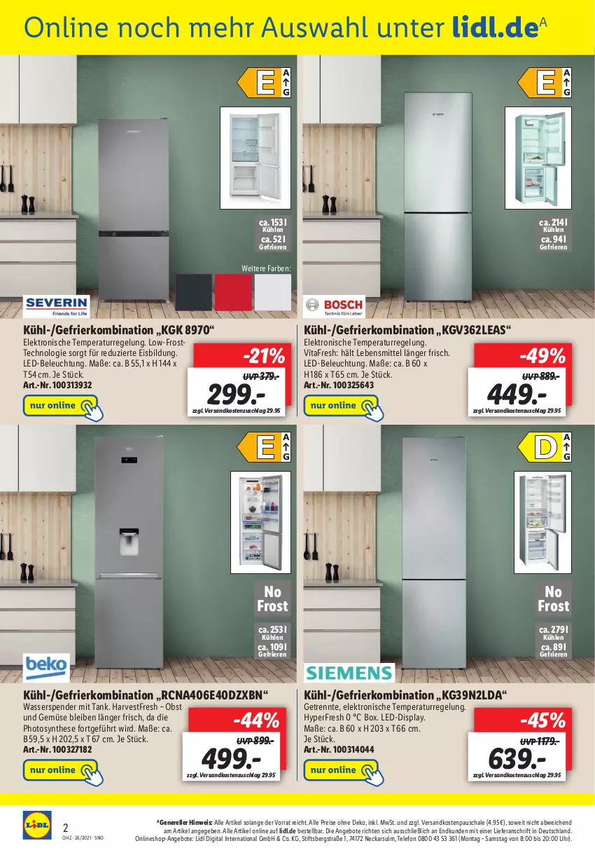 Aktueller Prospekt Lidl - Onlineshop-Highlights der Woche - von 28.06 bis 04.07.2021 - strona 2