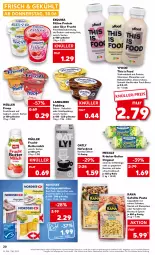 Gazetka promocyjna Kaufland - Gazetka - ważna od 06.07 do 06.07.2022 - strona 20 - produkty: angebot, backfisch, ball, Becher, butter, buttermilch, Cap, dell, drink, eis, elle, exquisa, filet, fisch, Fischspezialitäten, fitline, frischkäse, frischkäsezubereitung, froop, frucht, Fruchtmark, gin, Grießpudding, grill, hafer, Haferdrink, ilag, joghur, joghurt, Käse, knoblauch, kräuter, kräuter-butter, landliebe, matjes, Matjesfilet, meggle, milch, mit oder ohne knoblauch, Müller, müller froop, Nordsee, pasta, pilze, pudding, Rana, ravioli, ricotta, sahne, sauce, schinken, Skyr, Spezi, spinat, Steinpilze, Ti, torte, tortellini, vita, Vitamine, vollmilch, ZTE