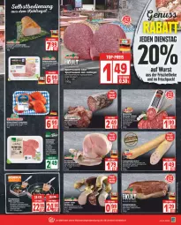 Gazetka promocyjna Edeka - Angebote der Woche - Gazetka - ważna od 10.09 do 10.09.2022 - strona 5 - produkty: auer, bio, braten, Brei, deka, edeka bio, eis, elle, fenchel, fleisch, Geflügel, getränk, getränke, Hausmacher, HP, kasseler, lachs, Lachsbraten, leberwurst, mac, Mantel, natur, nuss, pfanne, reis, rel, ring, Rotwurst, saft, salami, schinken, schnitzel, schwein, schweine, serrano, Sport, tee, Ti, tisch, top-preis, wein, weine, wiesenhof, wurst, ZTE