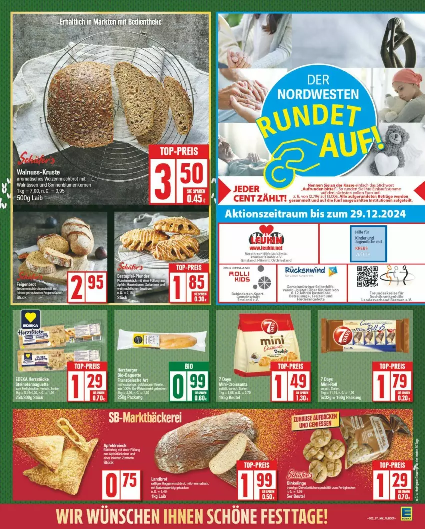 Aktueller Prospekt Edeka - Prospekte - von 23.12 bis 28.12.2024 - strona 7 - produkty: blume, blumen, brot, Feigen, nuss, sonnenblume, sonnenblumen, tee, Ti, tisch, walnuss, weizenmischbrot