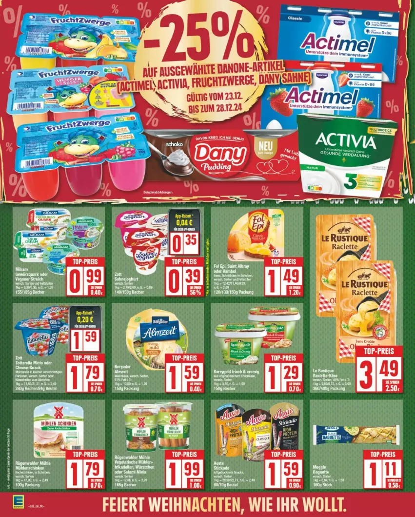 Aktueller Prospekt Edeka - Prospekte - von 23.12 bis 28.12.2024 - strona 8 - produkty: baguette, eier, eis, maggi, reis, Ti, top-preis