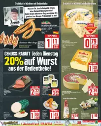 Gazetka promocyjna Edeka - Prospekte - Gazetka - ważna od 10.08 do 10.08.2024 - strona 5 - produkty: baguette, baguettes, beko, bier, Biere, eier, eis, ente, grana, grana padano, kartoffel, kartoffelsalat, Käse, Maasdam, maasdamer, nuss, padano, Rana, reis, rezept, salami, salat, schnittkäse, tesa, top-preis