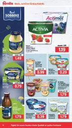 Gazetka promocyjna Famila - Prospekte - Gazetka - ważna od 26.03 do 26.03.2022 - strona 10 - produkty: actimel, activia, Becher, bio, bourbon, bourbonvanille, danone, danone activia, Dr. Oetker, ehrmann, flasche, frucht, fruchtgrütze, Garten, grütze, joghur, joghurt, Kefir, landjoghurt, milch, obst, obstgarten, pudding, rahmjoghurt, sahne, söbbeke, Soße, Ti, vanille, vollmilch, weihenstephan