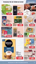 Gazetka promocyjna Famila - Prospekte - Gazetka - ważna od 26.03 do 26.03.2022 - strona 17 - produkty: beutel, bio, caffè crema, Cap, cappuccino, cin, crema pads, dallmayr, dallmayr gold, decke, eis, elle, jacobs, Jacobs Crema, kaffee, lavazza, lebensmittel, melitta, morellen, Nescafé, nescafé gold, reis, rel, schattenmorellen, tee, Ti, waffeln