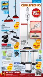 Gazetka promocyjna Penny - Prospekte - Gazetka - ważna od 29.07 do 29.07.2023 - strona 19 - produkty: akku, angebot, angebote, Brei, eimer, eis, grundig, kraft, li-ion-akku, Reinigung, Teleskop, teleskopstiel, Ti, tisch, treteimer