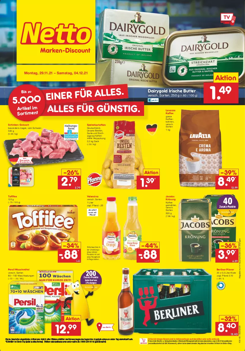 Aktueller Prospekt Netto Marken-Discount - Filial Angebote - von 29.11 bis 04.12.2021 - strona 1