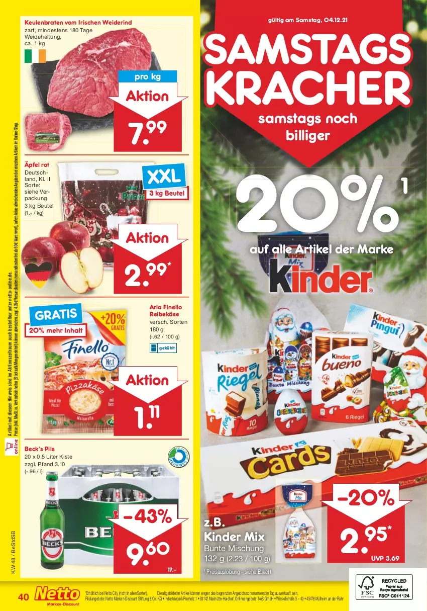 Aktueller Prospekt Netto Marken-Discount - Filial Angebote - von 29.11 bis 04.12.2021 - strona 42