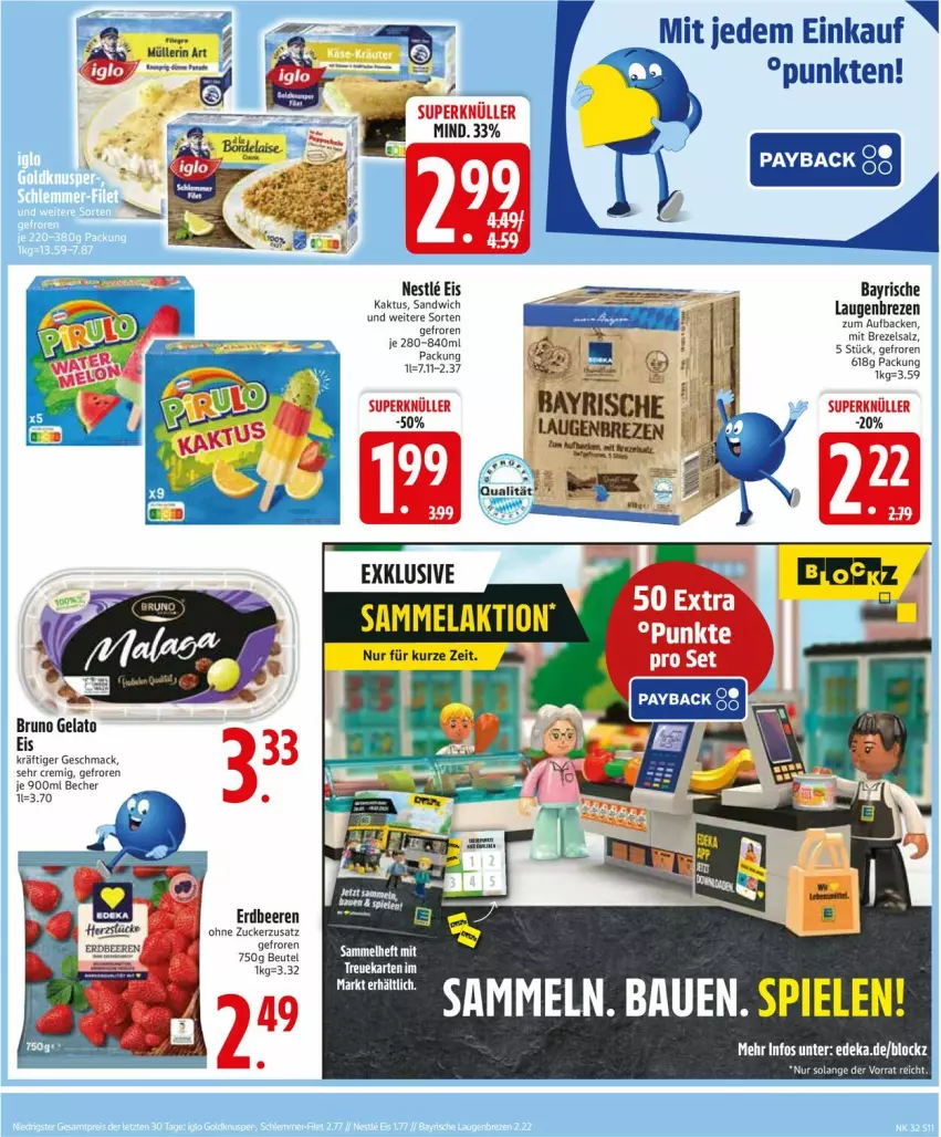 Aktueller Prospekt Edeka - Prospekte - von 04.08 bis 09.08.2025 - strona 13 - produkty: Bau, Becher, beere, beeren, brezel, bruno gelato, deka, eis, erdbeere, erdbeeren, mac, salz, sandwich, Ti, tuc, zucker