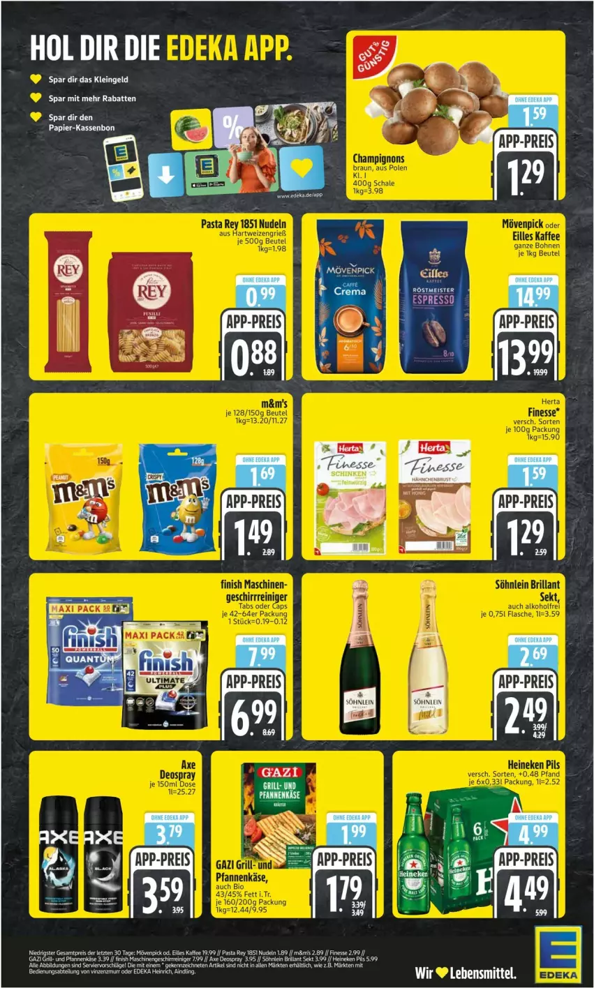 Aktueller Prospekt Edeka - Prospekte - von 04.08 bis 09.08.2025 - strona 2 - produkty: axe, deo, deospray, lebensmittel, papier, pasta