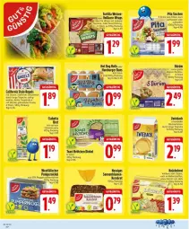 Gazetka promocyjna Edeka - Prospekte - Gazetka - ważna od 09.08 do 09.08.2025 - strona 14 - produkty: Bagel, ball, blume, blumen, brot, brötchen, burger, burger buns, ciabatta, eis, fleisch, hamburger, Hefe, hot dog, knäckebrot, korn, mac, nuss, olive, oliven, olivenöl, olivenöl extra, Pumpernickel, saft, sesam, sonnenblume, sonnenblumen, Tasche, taschen, Ti, toast, tortilla, wrap, wraps