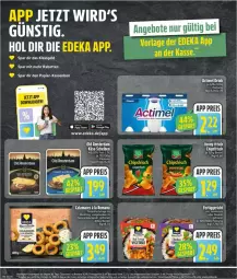 Gazetka promocyjna Edeka - Prospekte - Gazetka - ważna od 09.08 do 09.08.2025 - strona 20 - produkty: actimel, actimel drink, angebot, blume, blumen, blumenöl, chips, chipsfrisch, deka, drink, eis, fertiggericht, funny-frisch, Käse, LG, nudel, nudeln, Old Amsterdam, papier, reis, sonnenblume, sonnenblumen, sonnenblumenöl, Ti, ZTE