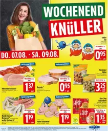 Gazetka promocyjna Edeka - Prospekte - Gazetka - ważna od 09.08 do 09.08.2025 - strona 28 - produkty: Abtei, aufschnitt, Berger, beutel, bratwurst, brot, chia, deka, eis, fleisch, gin, Kalbfleisch, kasseler, Kinder, knäckebrot, meersalz, mit kalbfleisch, natur, pute, rostbratwurst, salz, schnitzel, seeberger, Ti, wurst, ZTE