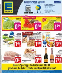 Gazetka promocyjna Edeka - Prospekte - Gazetka - ważna od 09.08 do 09.08.2025 - strona 3 - produkty: braten, coupon, coupons, deka, Dr. Oetker, duplo, ecco, eis, eisbergsalat, elle, flammkuchen, flasche, goldsteig, Käse, käsescheiben, Kinder, kinder riegel, krustenbraten, kuchen, lamm, LG, payback, pizza, prosecco, riegel, rind, rispentomaten, ristorante, ristorante pizza, salat, schwein, schweine, spartipp, tafeltrauben, tee, Ti, tomate, tomaten, trauben, valdo, wein, weine, Weißwurst, wurst