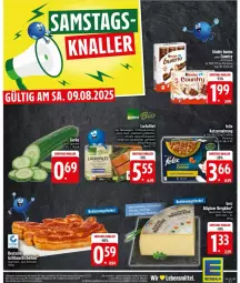 Gazetka promocyjna Edeka - Prospekte - Gazetka - ważna od 09.08 do 09.08.2025 - strona 30 - produkty: Bergkäse, filet, hartkäse, Käse, katzennahrung, Kinder, kinder bueno, lachs, lachsfilet, LG, rwe, Ti, tisch