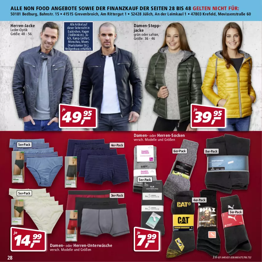 Aktueller Prospekt Real - Real Handzettel - von 03.01 bis 08.01.2022 - strona 28 - produkty: angebot, angebote, dell, elle, herren-socken, Jacke, Mode, ritter, Safran, socken, Steppjacke, Ti, Unterwäsche