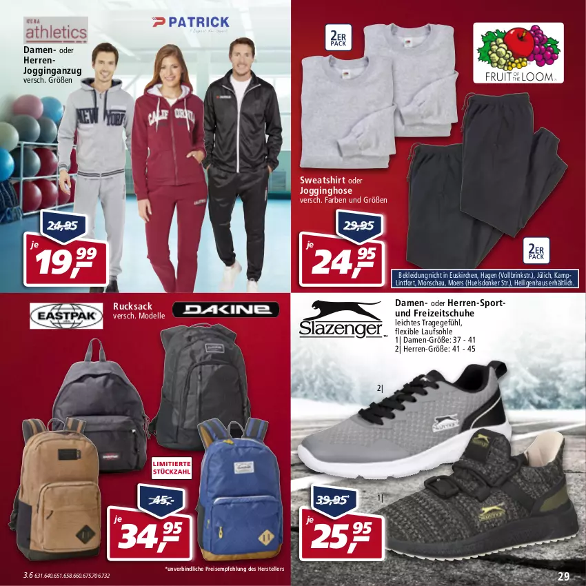 Aktueller Prospekt Real - Real Handzettel - von 03.01 bis 08.01.2022 - strona 29 - produkty: Anzug, dell, eis, elle, Freizeitschuhe, gin, hose, Jogginghose, kleid, Kleidung, Mode, reis, rucksack, sac, schuhe, shirt, Sport, Sweatshirt, teller